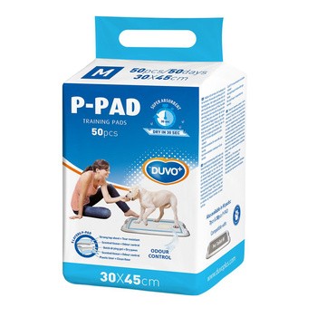 Duvoplus P-Pad, wysokochłonne podkłady treningowe dla psów, M, 30x45 cm, 50 szt.