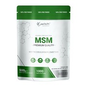 Wish MSM, siarka organiczna, proszek, 500 g        