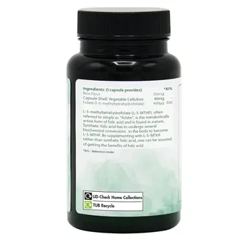 G&G, Kwas Foliowy 5-MTHF 400 mcg, kapsułki, 120 szt.