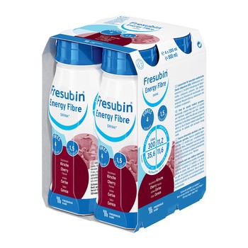 Fresubin Energy Fibre Drink, o smaku wiśniowym, 4 x 200 ml