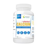 Wish Calcium + Witamina C, kapsułki, 120 szt.        