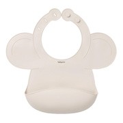 BabyOno, silikonowy śliniak z regulowanym zapięciem, beżowy, 1 szt. https://azcdn.doz.pl/image/d/product/daf09a67-scale-180x180.png