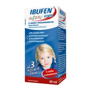 Ibufen forte dla dzieci o smaku truskawkowym, 200 mg/5 ml, zawiesina doustna, 40 ml