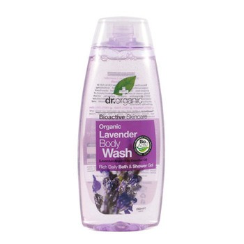 Dr Organic Lavender, organiczny żel do mycia ciała, 250 ml