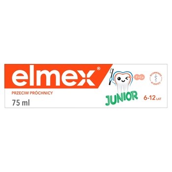 Elmex Junior, pasta do zębów dla dzieci 6-12 lat, 2 x 75 ml
