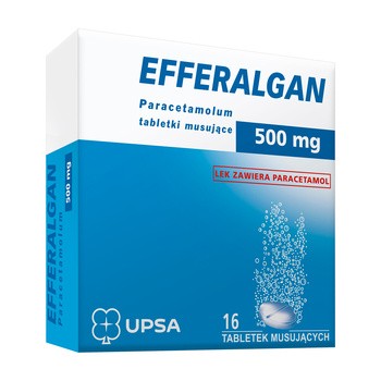 Efferalgan, 500 mg, tabletki musujące, 16 szt.