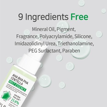 APLB AHA BHA PHA Centella Mist Essence, mgiełka-esencja do twarzy z kwasami i wąkrotą azjatycką, 105 ml