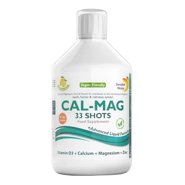 Wapń-Magnez płyn cytrynowy 500ml [Swedish Nutra] - Swedish Nutra