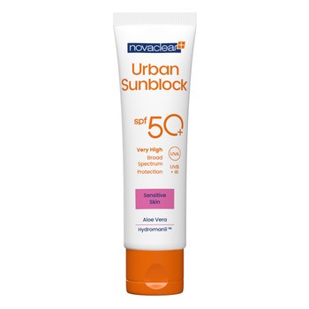 Novaclear Urban Sunblock, krem ochronny z SPF 50+, skóra wrażliwa, 40 ml
