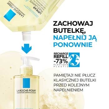 La Roche-Posay Lipikar, olejek myjący AP+ uzupełniający poziom lipidów, refill, 400 ml
