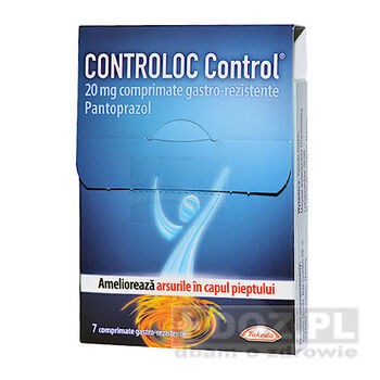 Controloc Control, 20 mg, tabletki dojelitowe, 7 szt. (import równoległy, Delfarma)