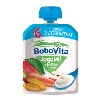 BoboVita, deser jabłko i mango z jogurtem, 6 m+, g