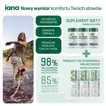Iana Stawy Zdrowe Stawy + Dobry Nastrój, tabletki, 60 szt.