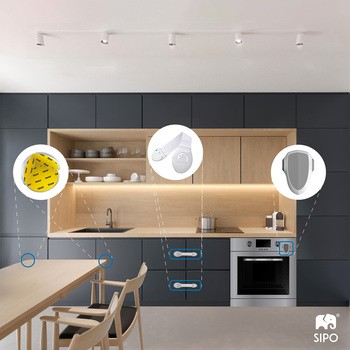 Sipo, blokada do szaf i szuflad na zatrzask, 10 szt.