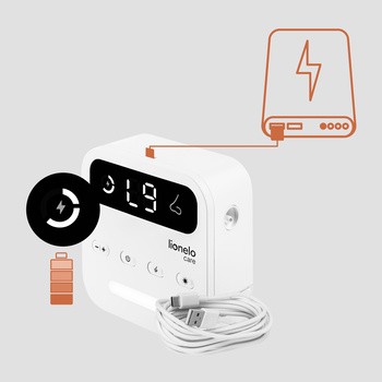 Lionelo BabyAir Flow, elektryczny aspirator do nosa z lampką, 1 szt.