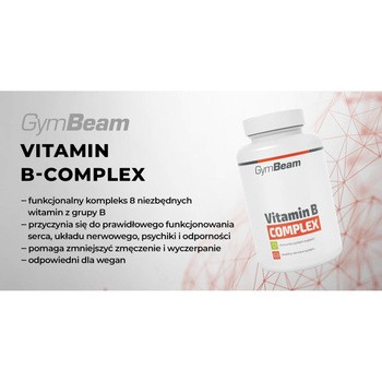 GymBeam Witamina B-Complex, tabletki, 120 szt.