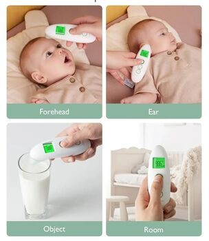 Momcozy Bezdotykowy termometr do czoła i ucha, 1 szt.