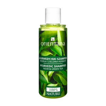 Orientana, ajurwedyjski szampon do włosów, neem i zielona herbata, 210 ml