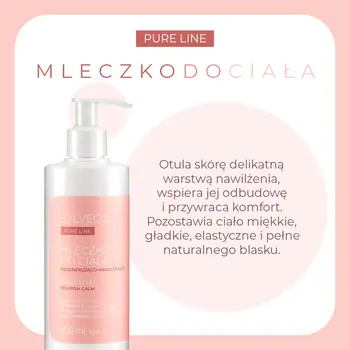 Sylveco Pure Line, regenerująco-nawilżające mleczko do ciała, 300 ml