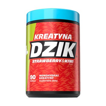 Dzik Kreatyna Strawberry & Kiwi, proszek, smak truskawka-kiwi, 369 g