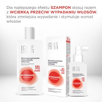 Idee Derm, szampon przeciw wypadaniu włosów, 300 ml