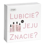 Zestaw Ziaja Jeju, żel do ciała, 300 ml + mgiełka do twarzy i ciała, 200 ml + szampon, 300 ml + dwufazowa odżywka do włosów w sprayu, 125 ml https://azcdn.doz.pl/image/d/product/26944713-scale-180x180.png