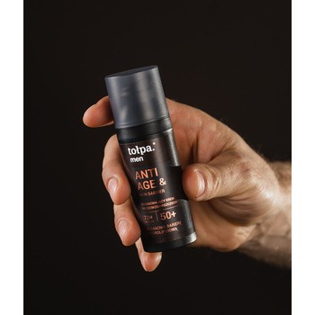 Tołpa Men anti age&skin barrier, wzmacniający krem przeciwzmarszczkowy 50+, 50 ml