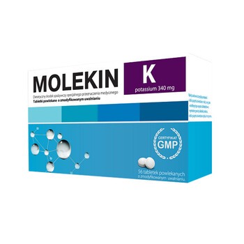 Molekin K, tabletki powlekane o zmodyfikowanym uwalnianiu, 56 szt