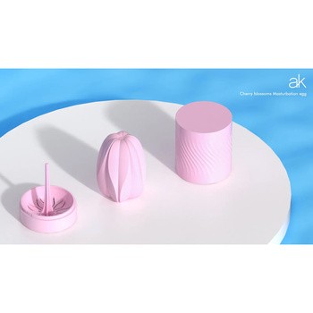 After Kiss Masturbation Egg Cherry Blossom, masturbator, brush, 1 szt.