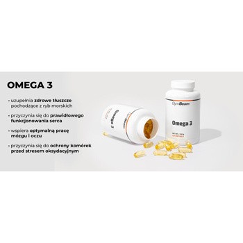 GymBeam Omega 3, kapsułki, 240 szt.