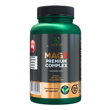 Lanco Nutritions Mag5 Premium Complex, kapsułki, 60 szt.