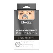alt L`Biotica, głęboko oczyszczające plastry na nos z węglem drzewnym, 3 szt.