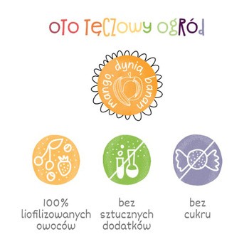 Otolandia Oto Tęczowy Ogród, mango, dynia, banan, proszek, 40 g