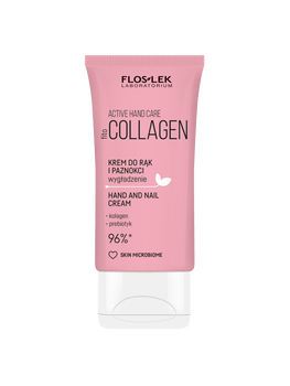 Flos-lek Zestaw Hand & Lip Duo Care Collagen, krem do rąk, 50 ml + pomadka do ust, 4 g