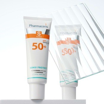 Pharmaceris S Sensi Protect, codzienna emulsja ochronna z kwasem hialuronowym do twarzy i okolic oczu SPF 50+, 50 ml