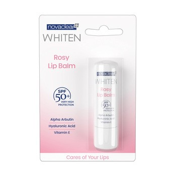 Novaclear Whiten, Rosy Lip Balm, pomadka ochronna SPF 50+, 4,9 g