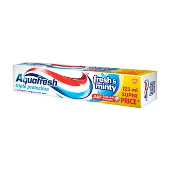 Aquafresh Triple Protection Fresh & Minty, pasta do zębów, 125 ml