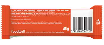 Purella Superfoods, baton proteinowy karmelowe brownie, 45 g