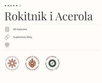 Gorvita Rokitnik i Acerola, kapsułki, 60 szt.