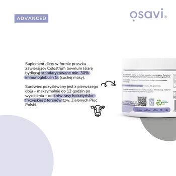 Osavi, Colostrum 1200 mg, proszek, 100 g