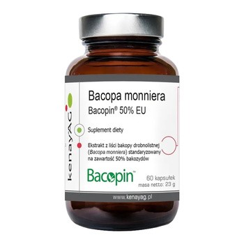 KENAY Bacopa monniera Bacopin 50% EU, kapsułki, 60 szt.