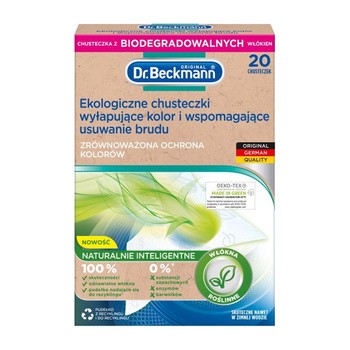 Dr. Beckmann, ekologiczne chusteczki wyłapujące kolor, 20 szt.