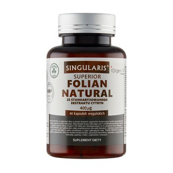 Singularis Folian Organic, 400 µg, Superior, kapsułki, 90 szt.