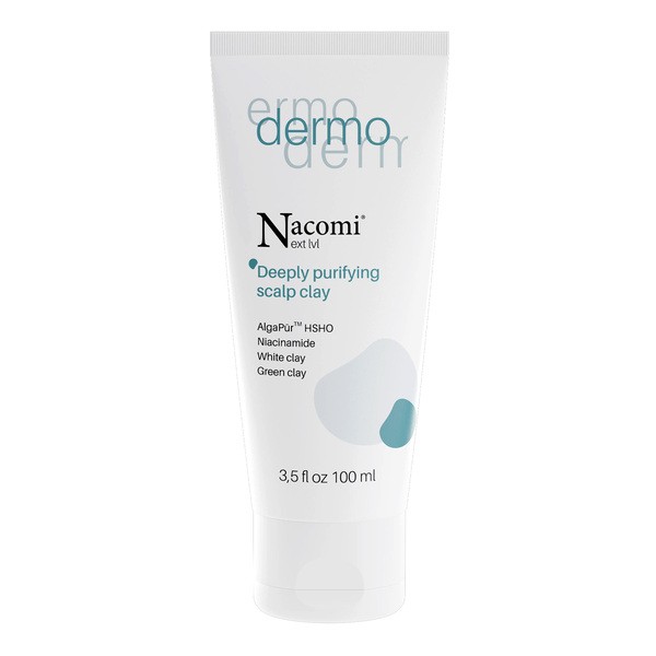 Nacomi Next LVL Dermo, peeling für die Kopfhaut z weiß und grün Tonerde, 100 ml
