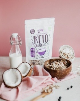 Diet-Food, Bio Granola Keto, Porzeczka, 200 g