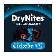 DryNites Boy, pieluchomajtki dla chłopców na noc, 8 - 15 lat (27 - 57 kg), 9 szt.
