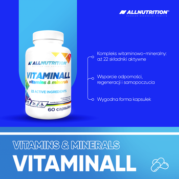 Allnutrition Vitaminall vitamins & minerals, kapsułki, 60 szt.