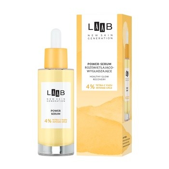 AA LAAB, Power‑Serum rozświetlająco‑wygładzające, Tetra-C Yuzu, 30 ml