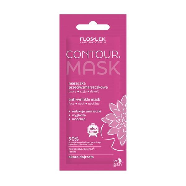 FlosLek Laboratorium Flos-Lek Contour, maseczka przeciwzmarszczkowa, twarz, szyja, dekolt, 6 ml