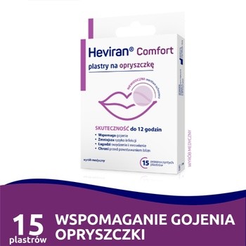 Heviran Comfort, plasty na opryszczkę, 15 szt.